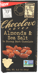 chocolove almonds and sea salt in strong dark chocolate 3.2 oz
