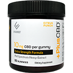 Plus CBD Extra Strength 10 mg Citrus Punch Gummies