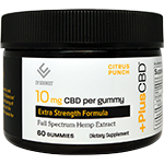 Plus CBD Extra Strength 10 mg Citrus Punch Gummies