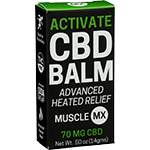 musclemx activate cbd balm extra strength advanced heated relief 30mg cbd .50 oz