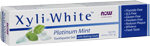 Now Foods Xyliwhite Toothpaste Gel Platinum Mint Tube 6.4 oz