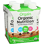 orgain complete protein shake 4 pack organic iced cafe mocha 4 box 11 oz