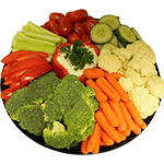 Organic Veggie Tray with Dip (serves 10-12)