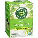 traditional medicinals organic green tea peppermint 16 bags