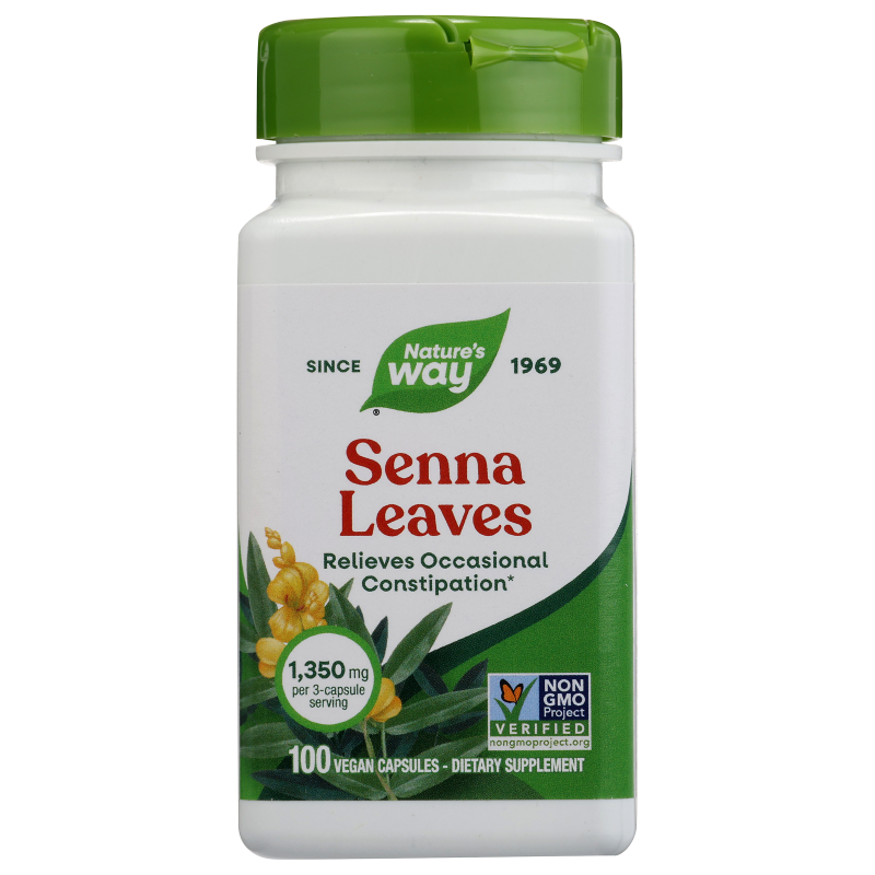 Natures Way Senna Leaves--100 Capsules-450 mg