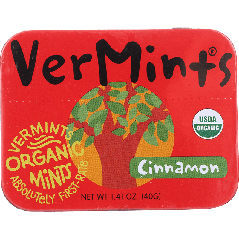 Vermints Organic Mints Cinnamon *OUT OF STOCK* Tin-1.41 Oz
