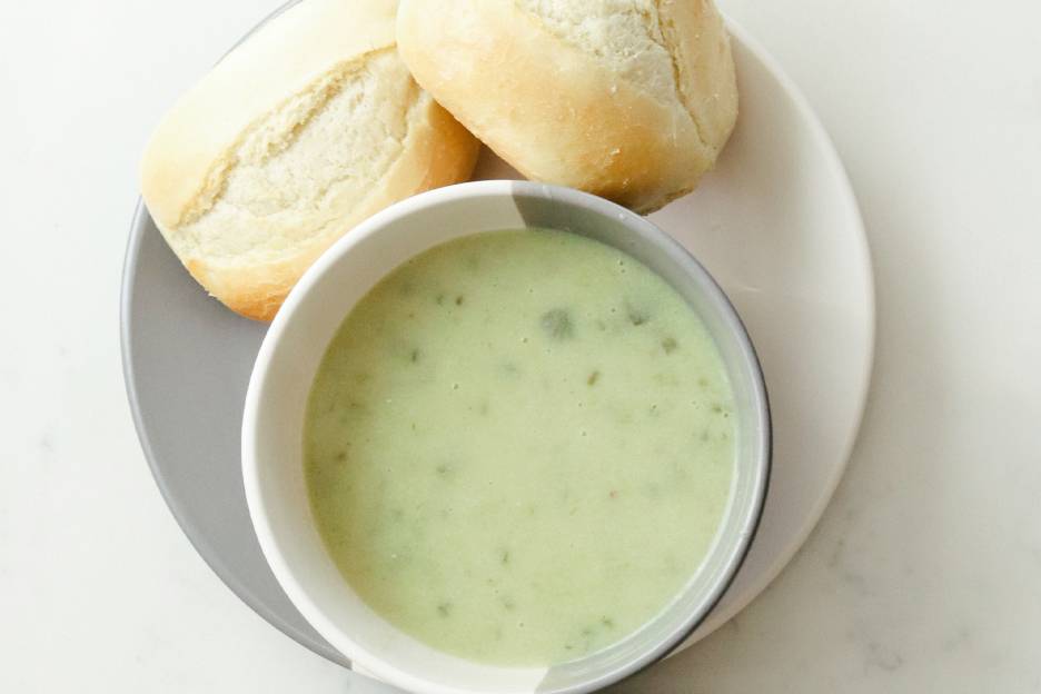 Chilled Avocado and Cucumber Soup