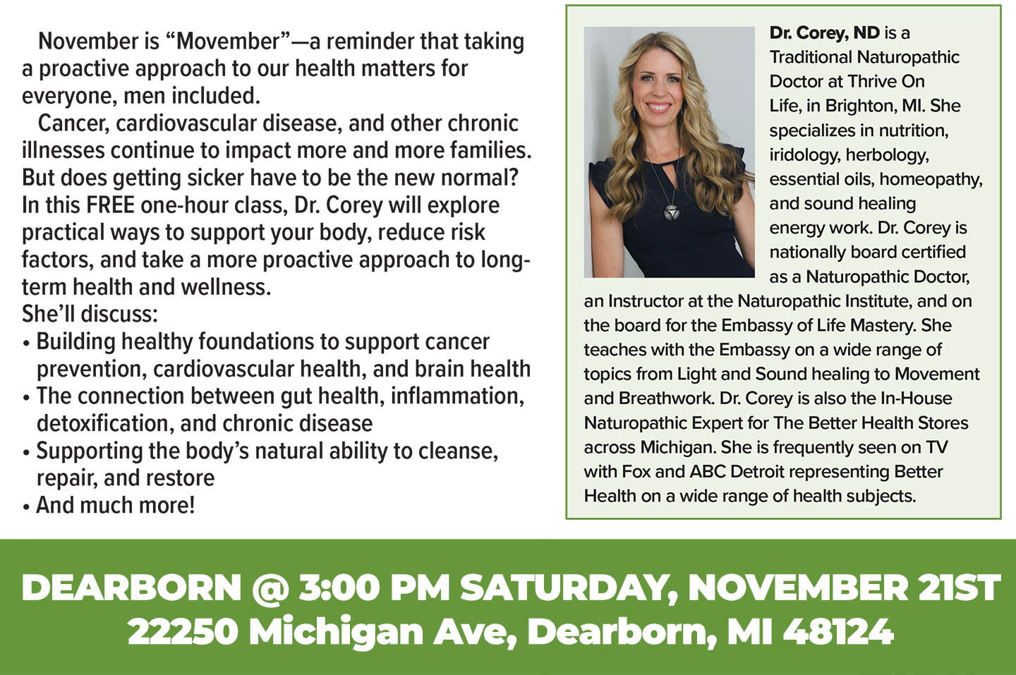 dearborn seminar