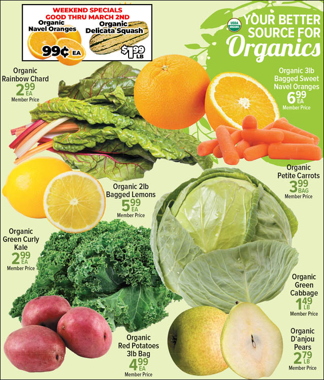 Produce Specials for MARCH 2026